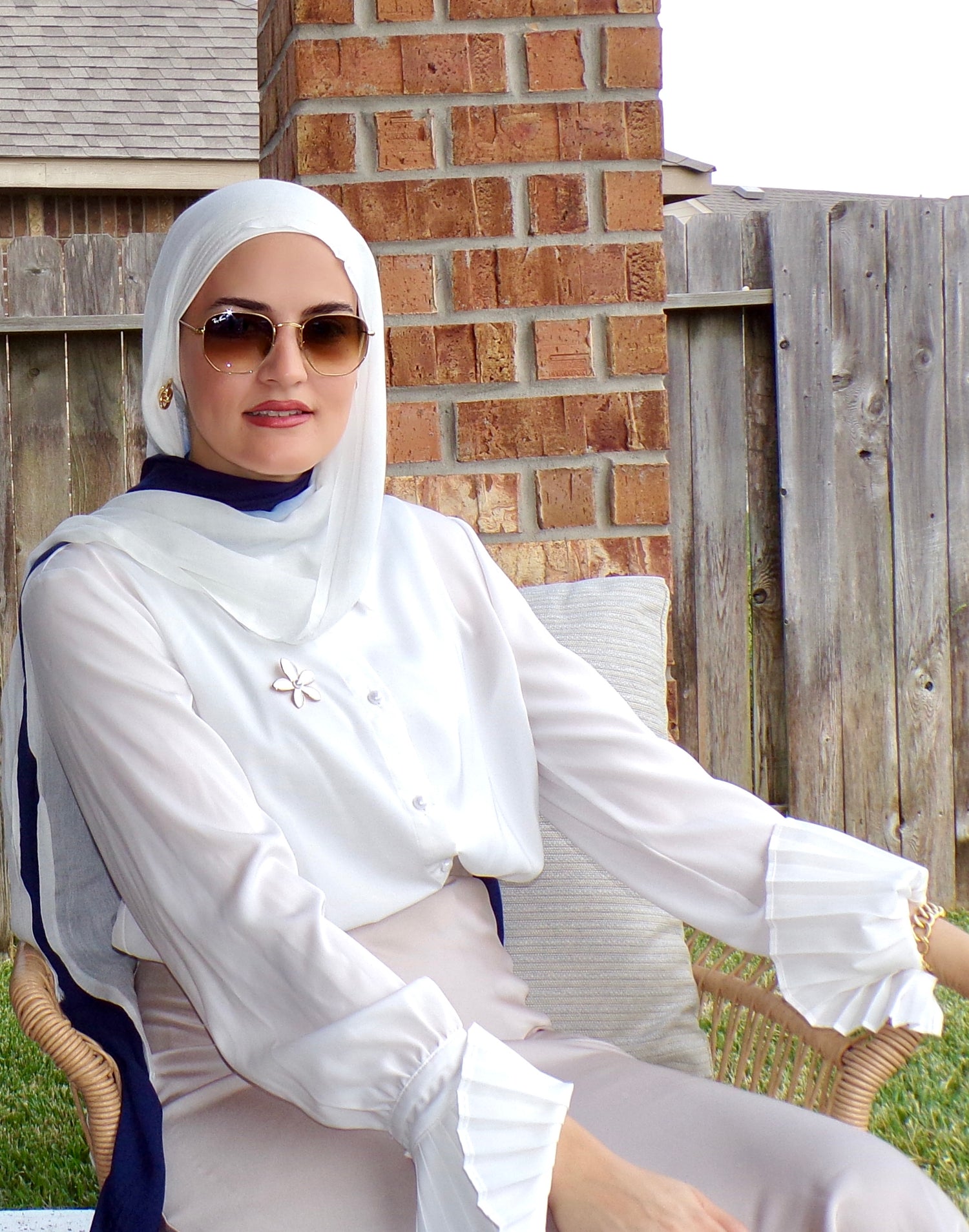 Rayon Ombre( Matching set) - Royal Blue