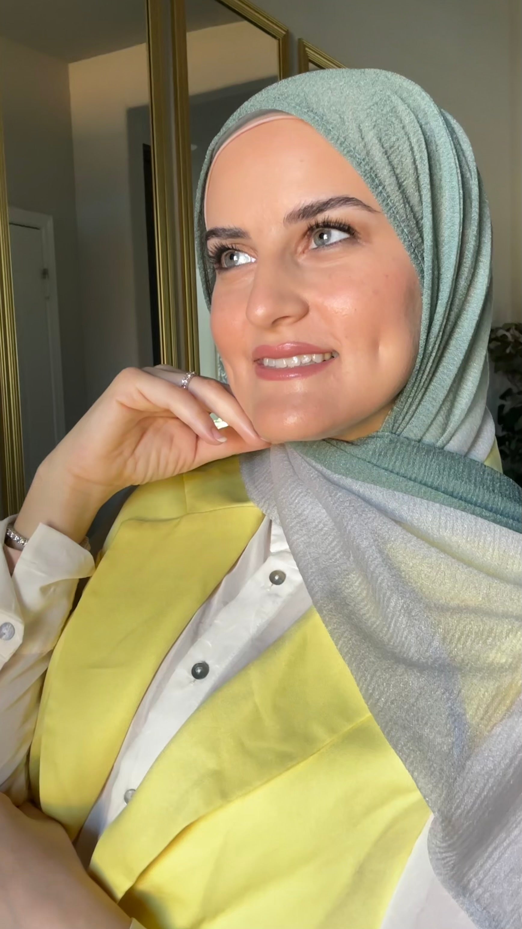 Cashmere KW Ombre Hijab - Green