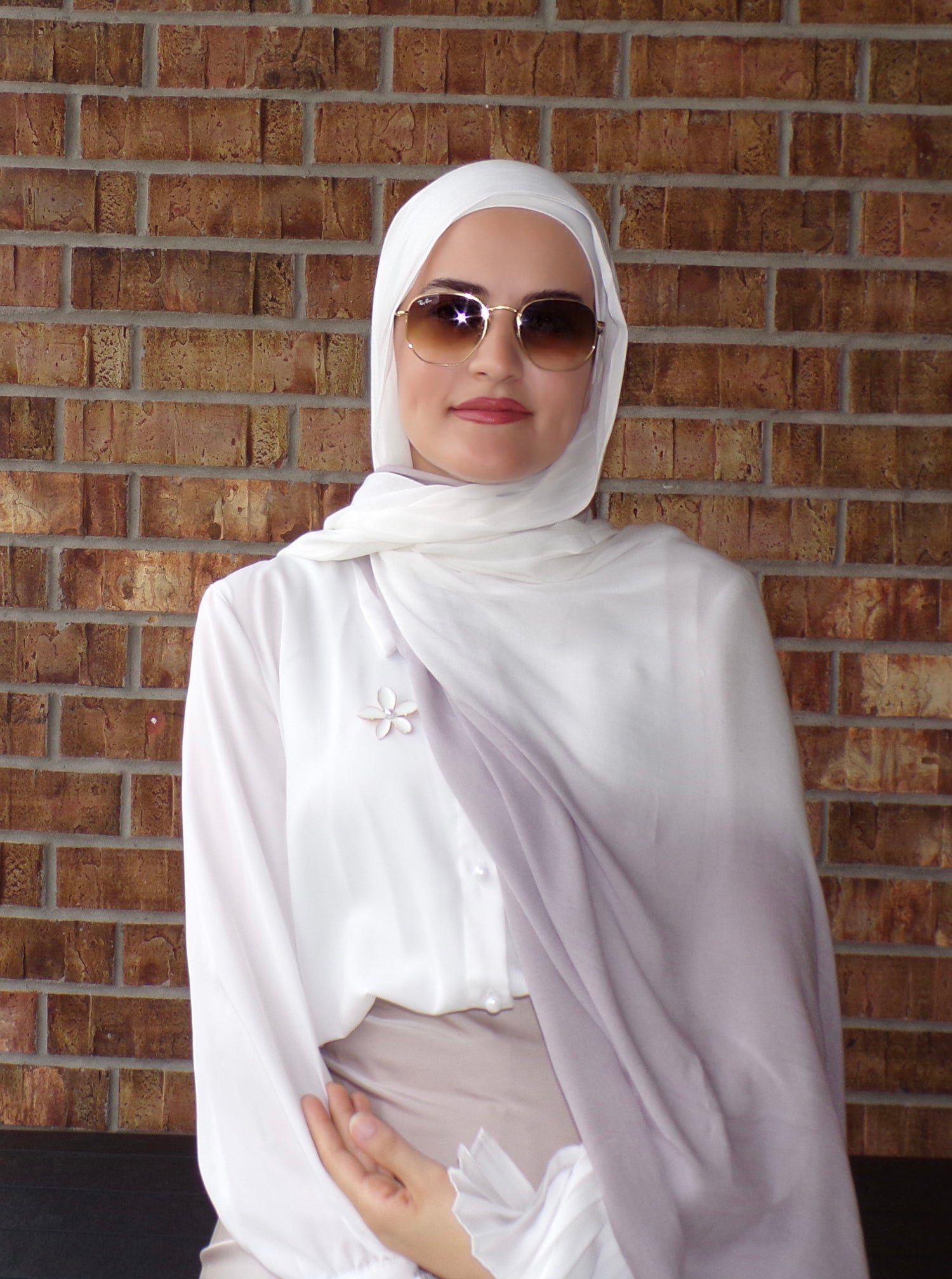 Rayon Ombre( Matching set) - Greysh Purple