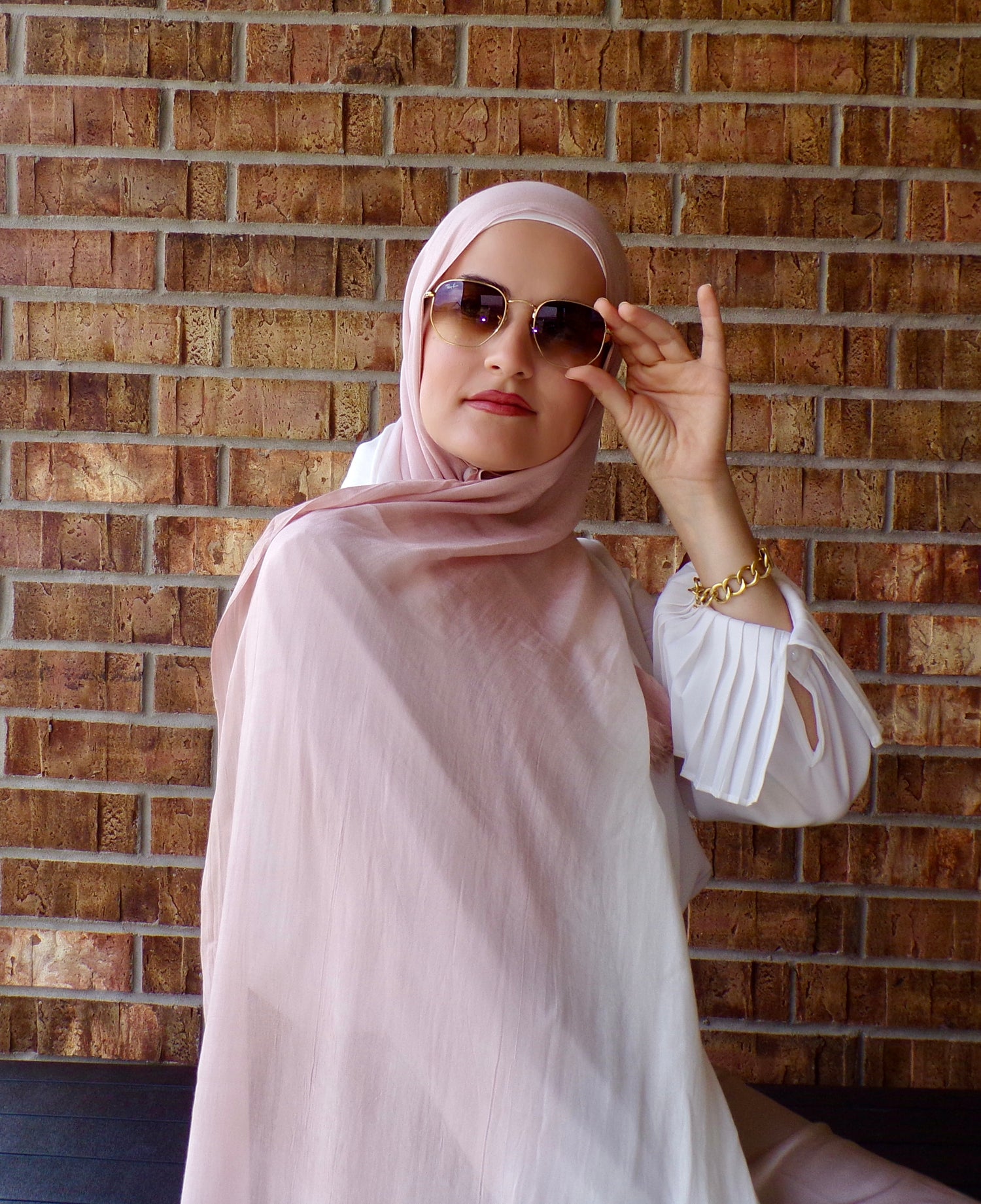 Rayon Ombre( Matching set) - Powder Pink