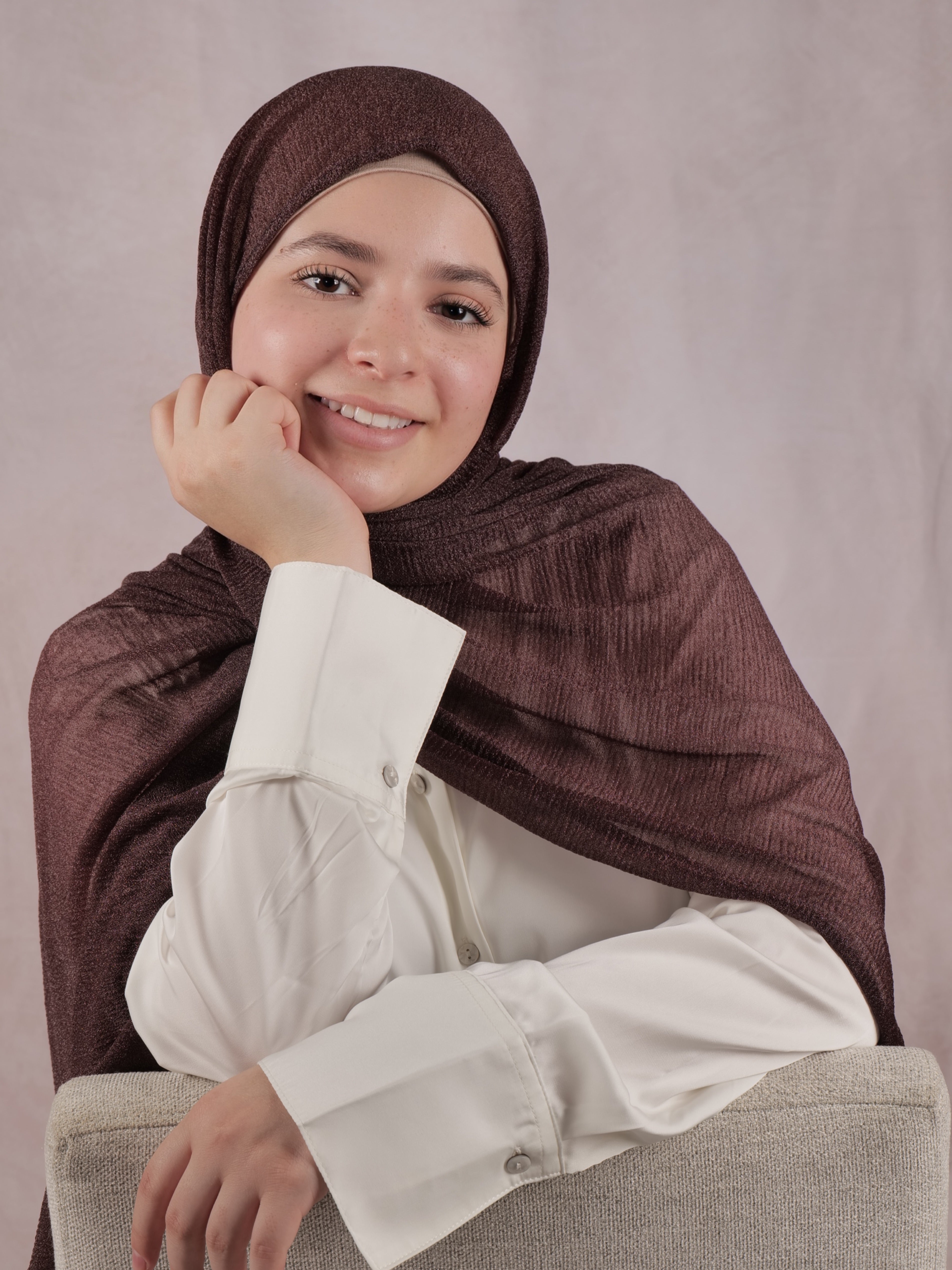 Cashmere KW Hijab - Cocoa Plum