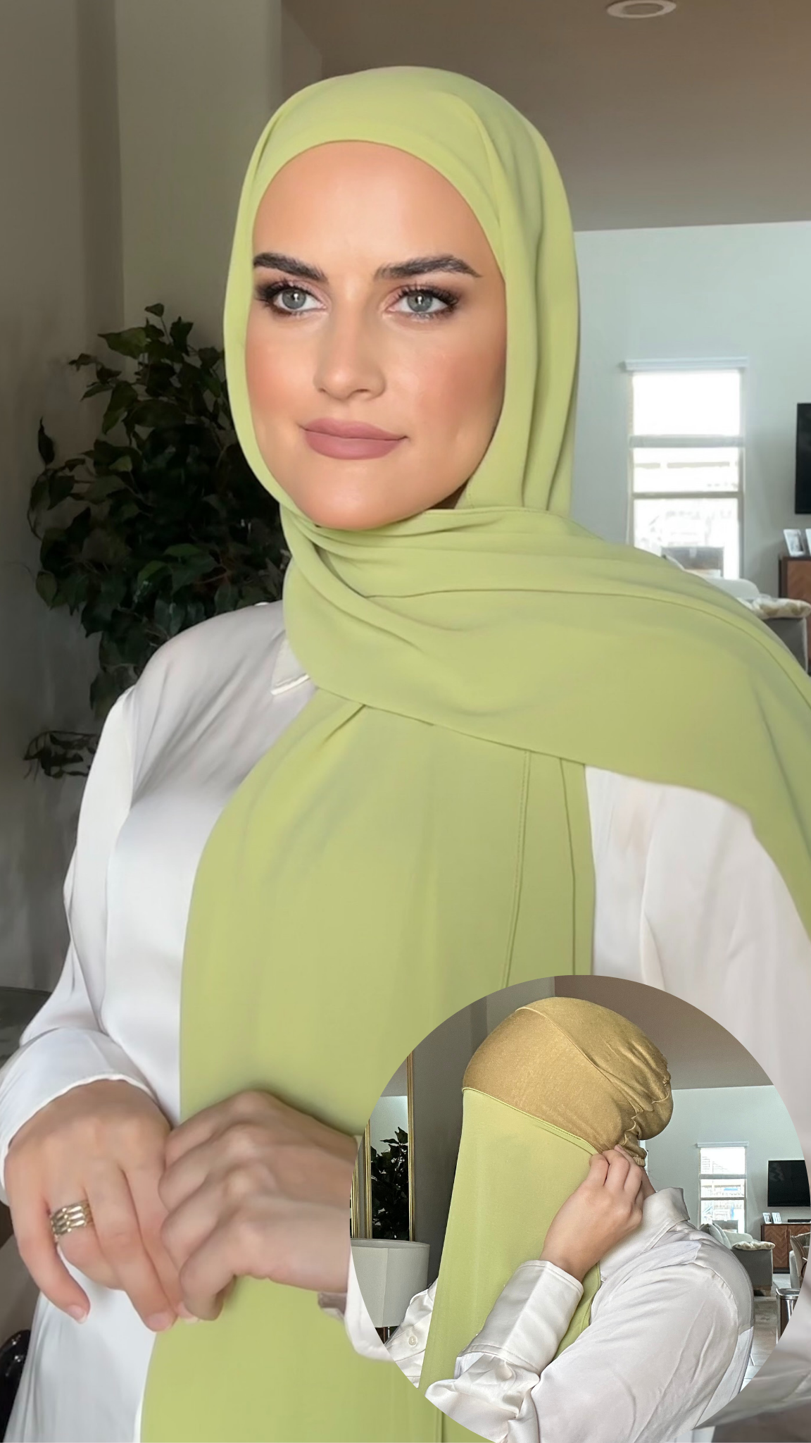 Regular Instant hijab - Matcha