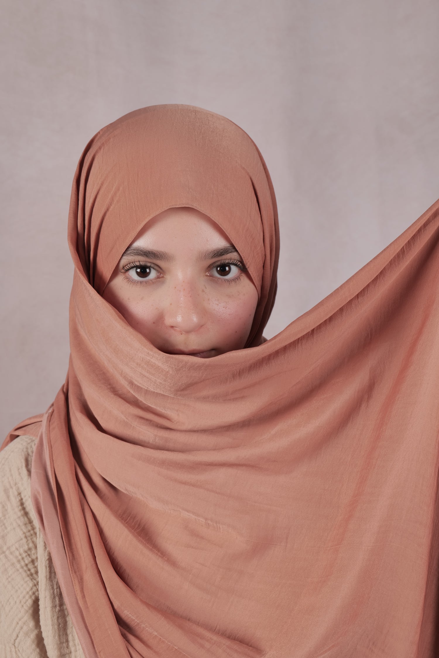 Satin Jazz Matching Set - Cinnamon Blush