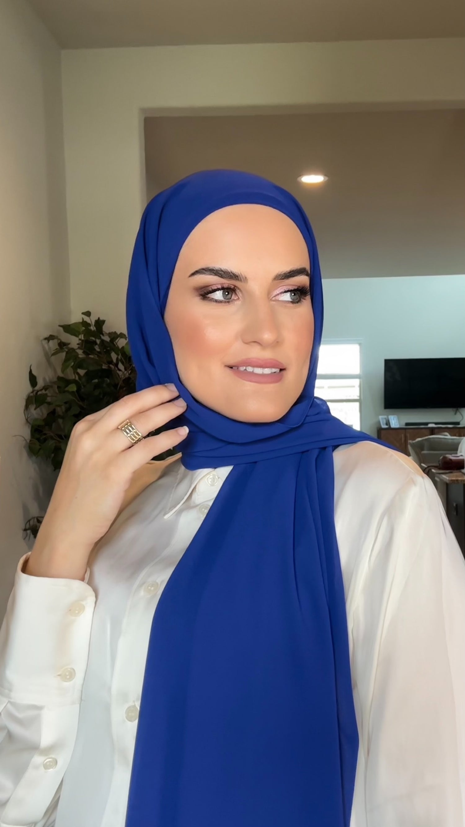 Regular Instant hijab - Royal Blue
