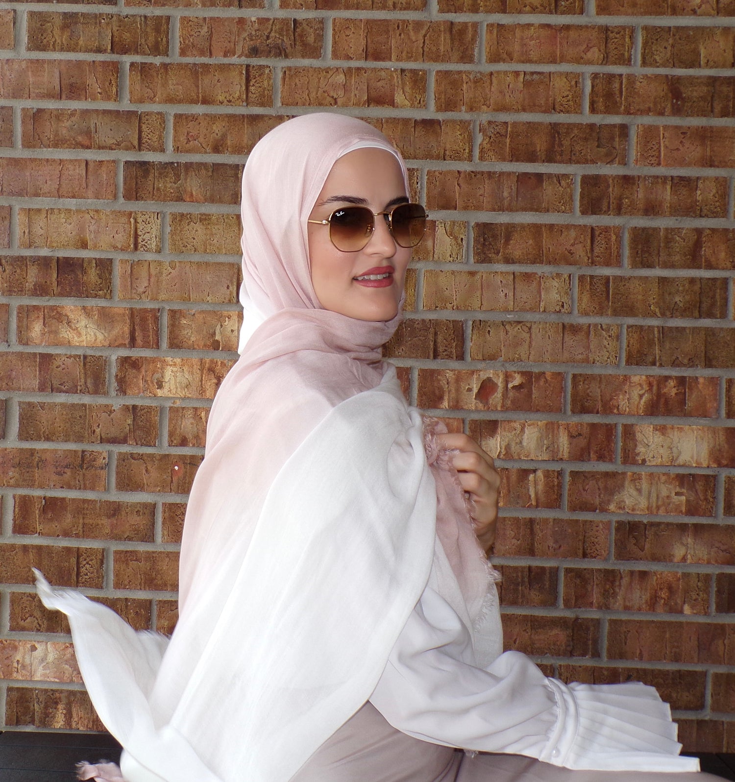 Rayon Ombre( Matching set) - Powder Pink