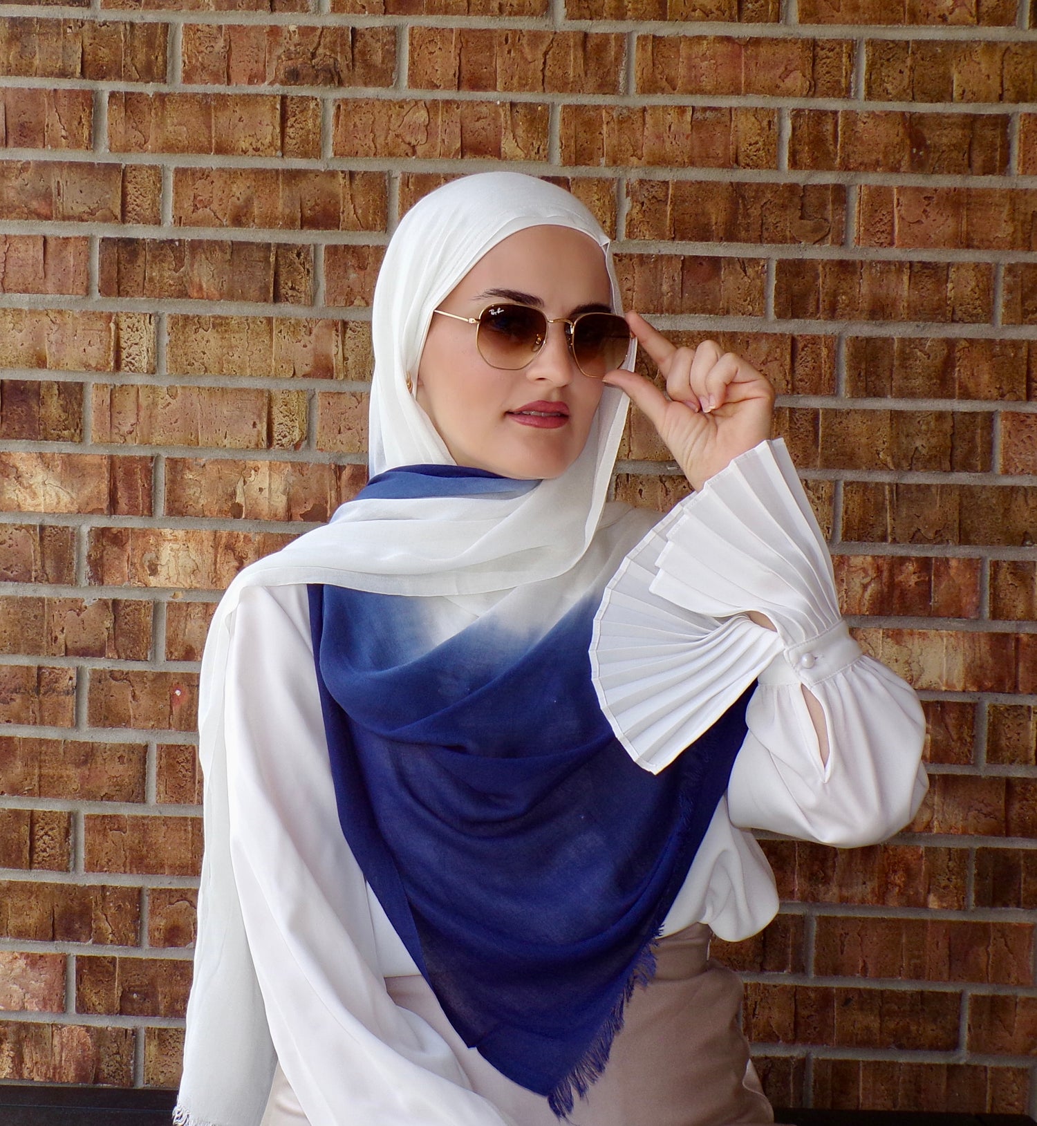 Rayon Ombre( Matching set) - Royal Blue