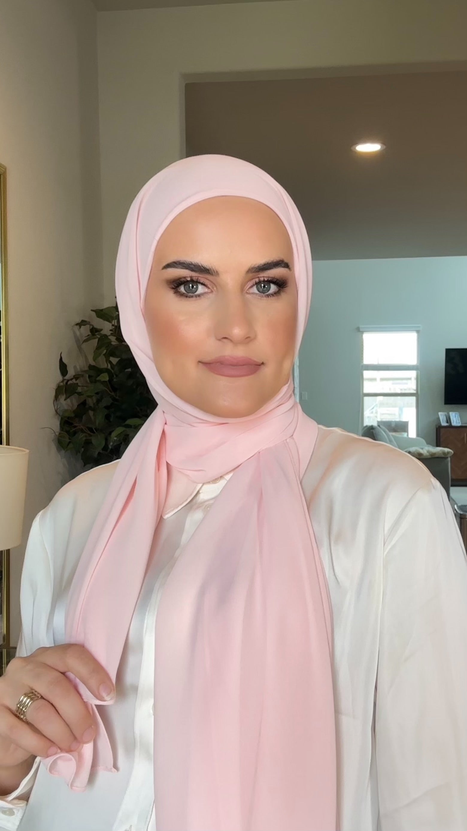 Regular Instant hijab - Powder Pink
