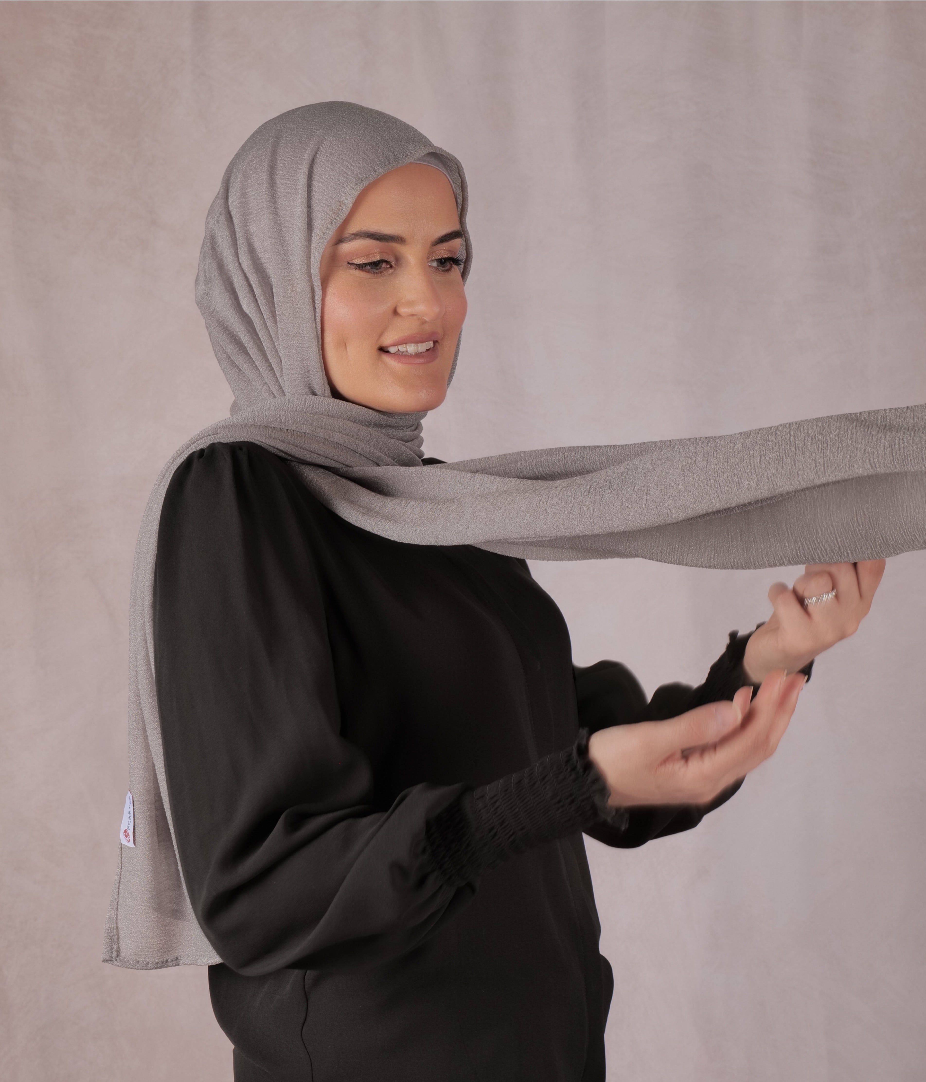 Cashmere KW Hijab - Steel Grey