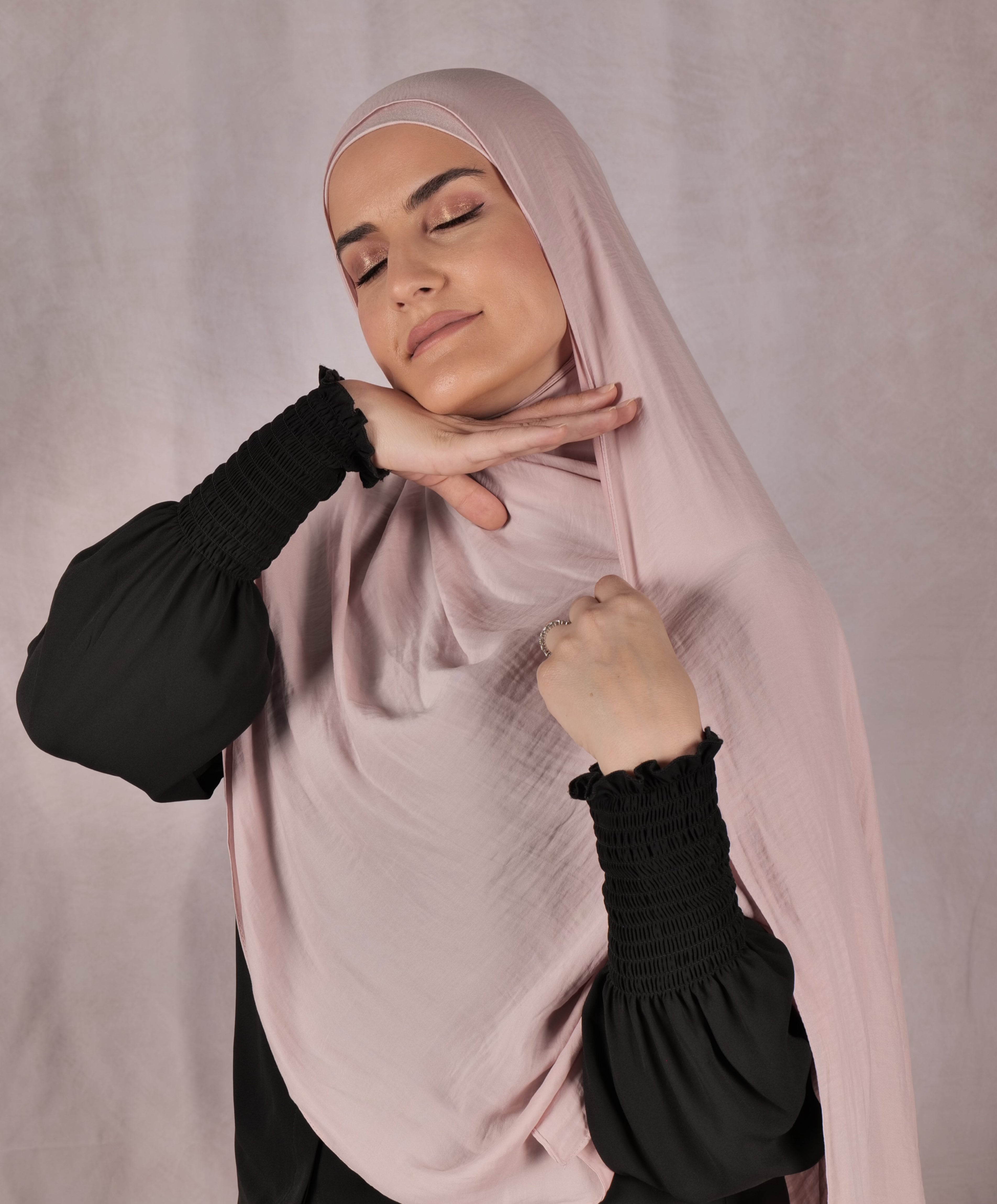 Satin Jazz Matching Set - Powder Pink