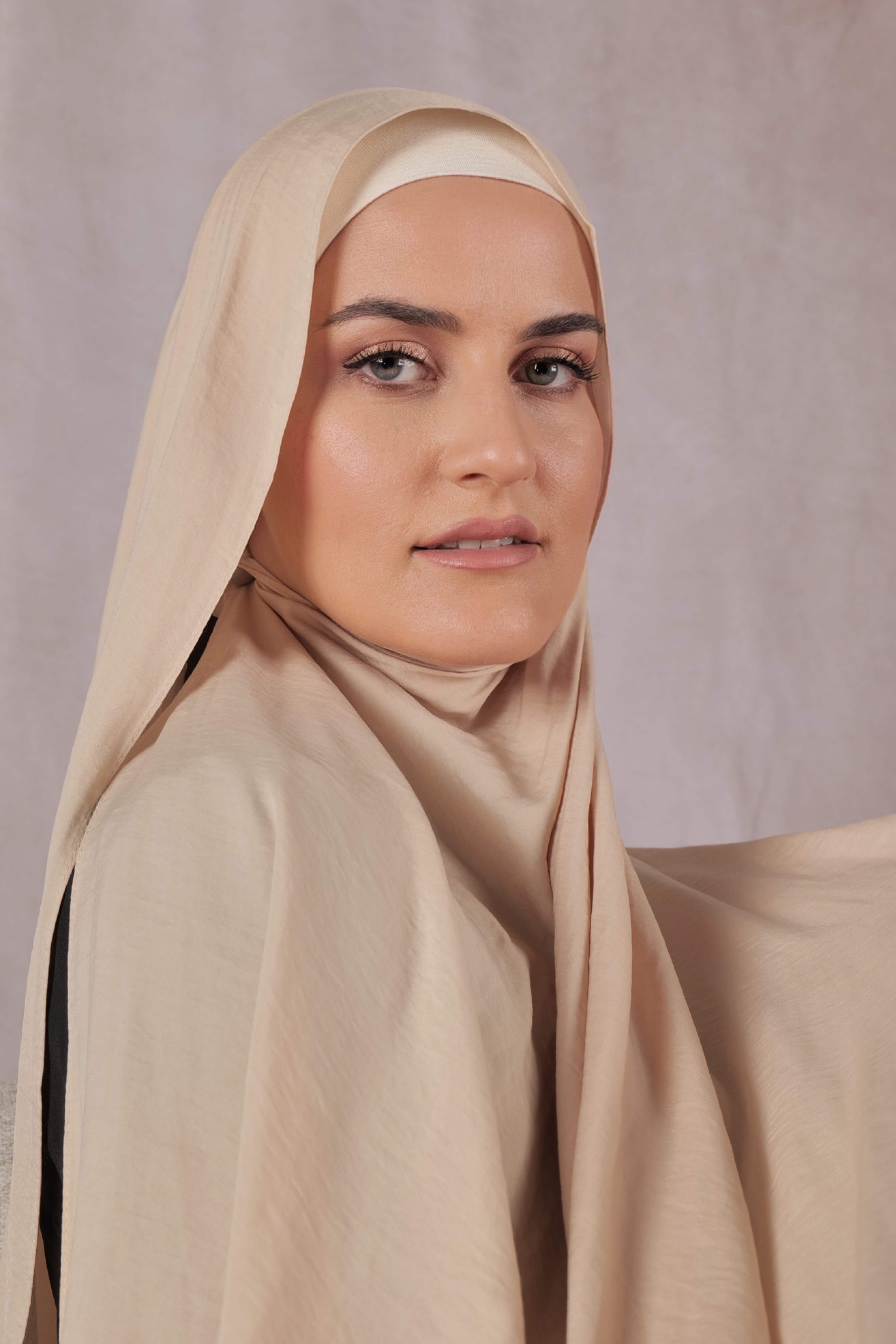 Satin Jazz Matching Set - Soft Beige