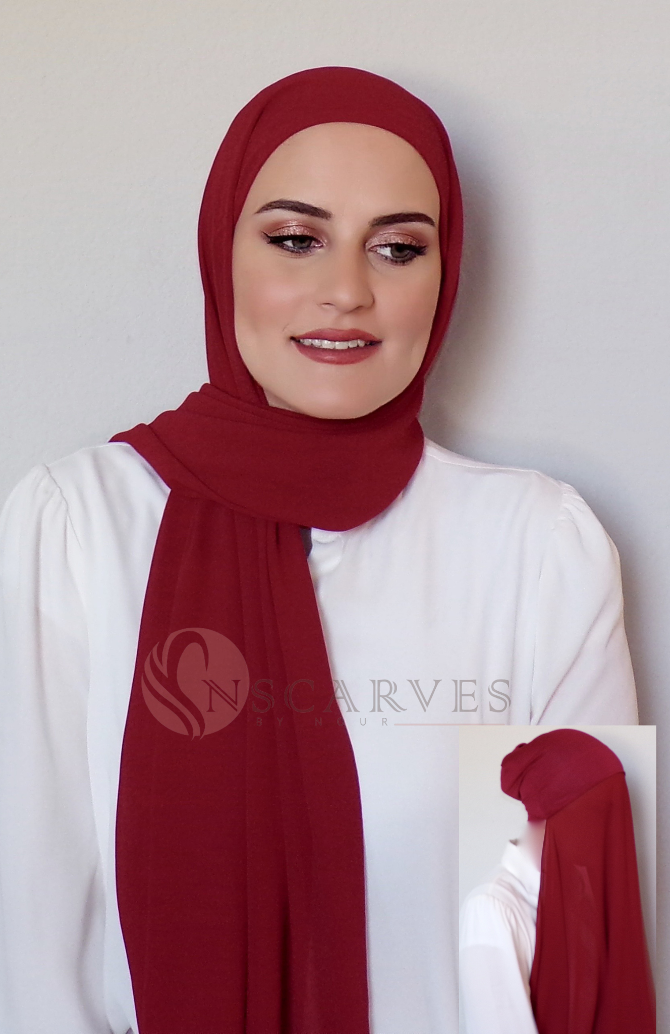 Regular Instant Hijab - Scarlet Red