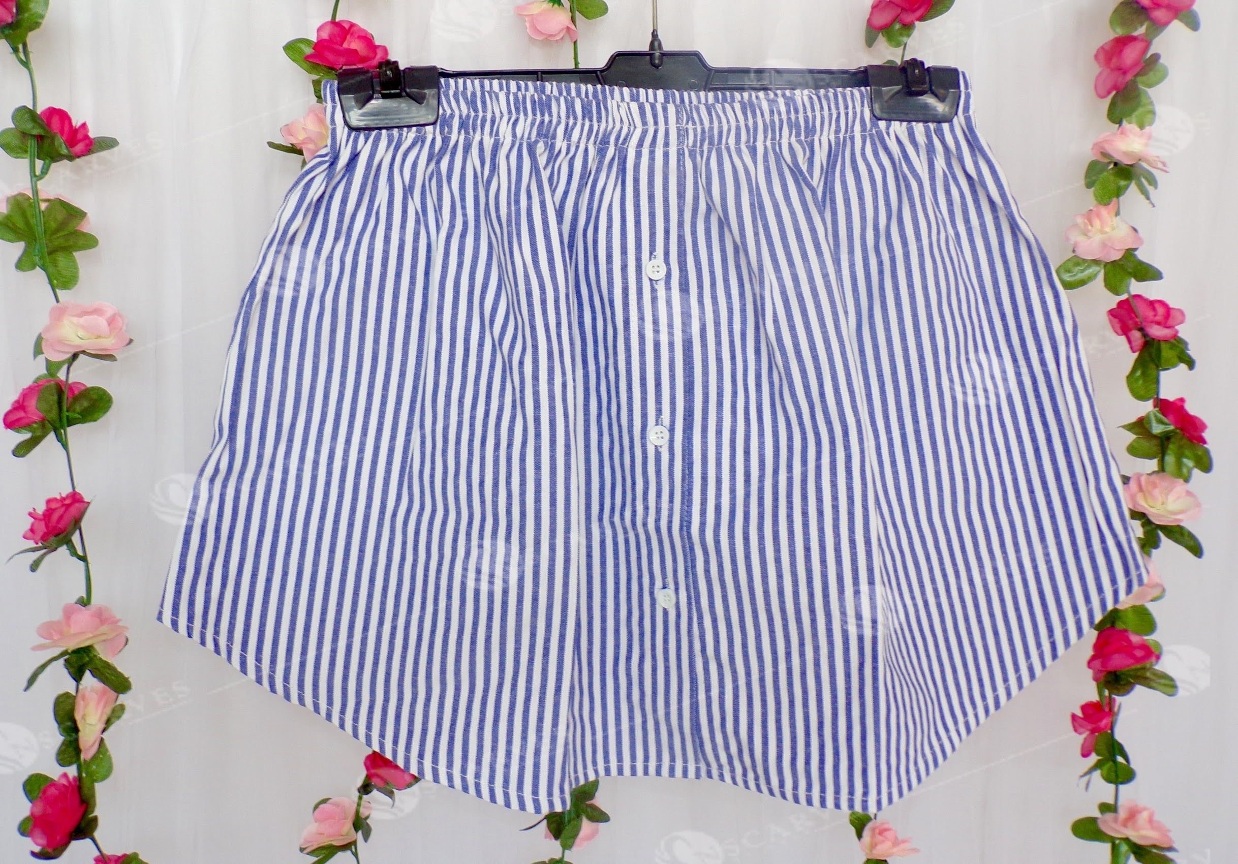 White N Blue Strips extension