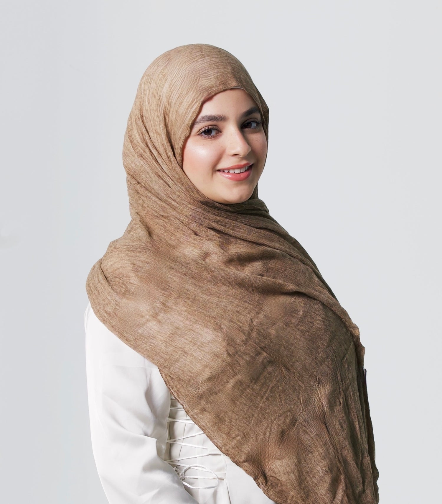 Kreshah Hijab - Dark Beige