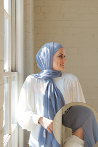 Regular Instant Hijab - Dusty Blue