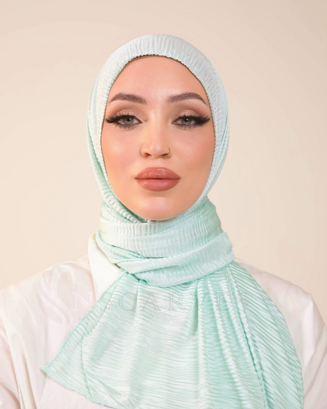 Marble Satin 24 - Azure