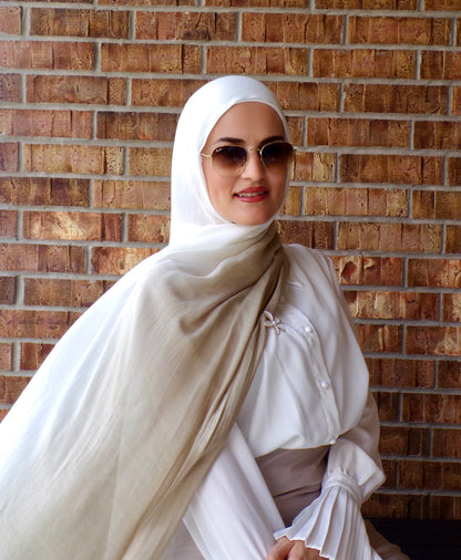 Rayon Ombre( Matching set) - Beige
