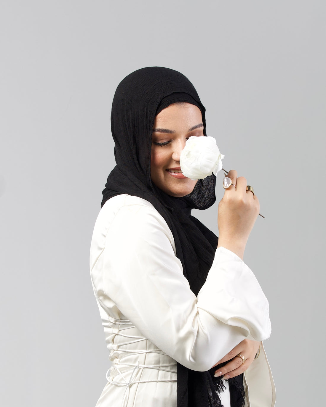 Soft Modal Hijab - Black