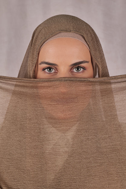 Cashmere KW Hijab - Golden Taupe