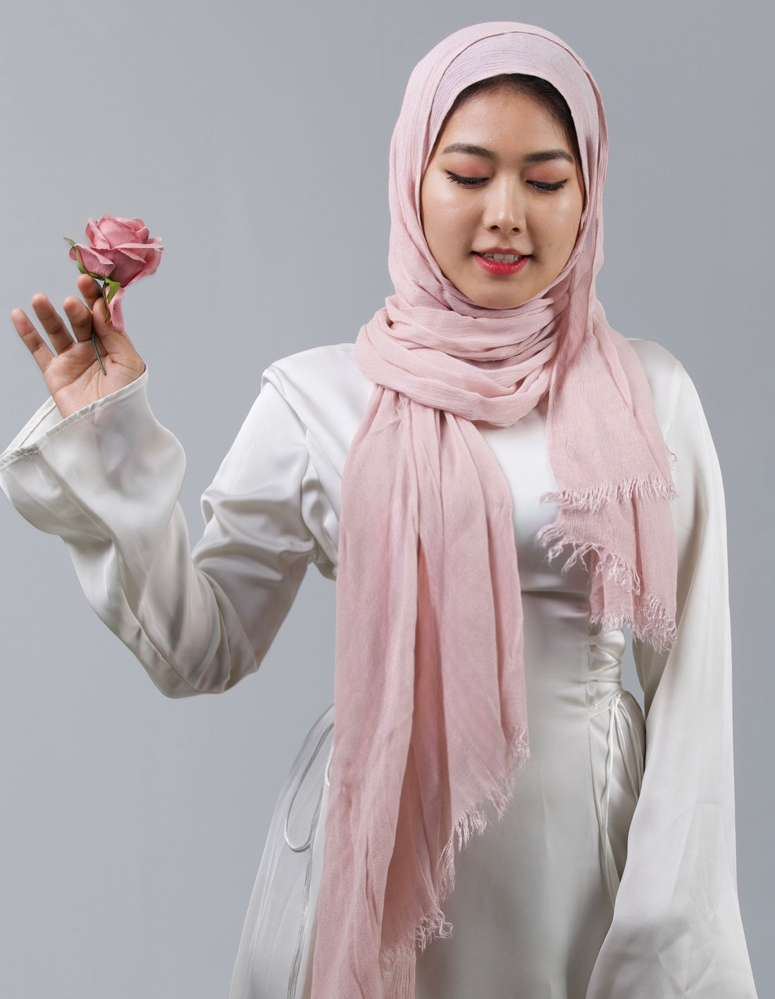 Soft Modal Hijab - Powder Pink