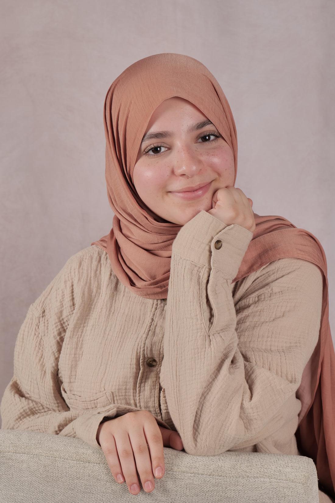 Satin Jazz Matching Set - Cinnamon Blush