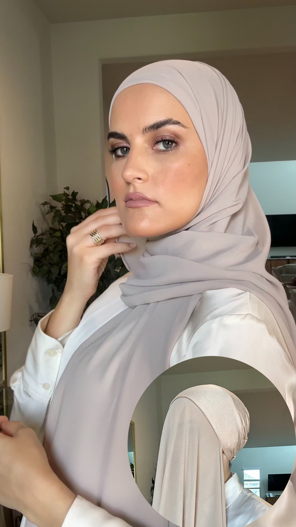 Regular Instant hijab - Stone