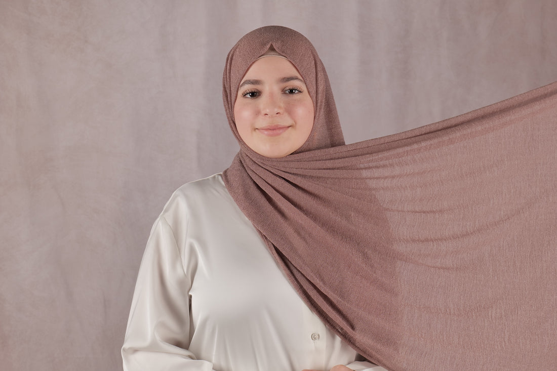 Cashmere KW Hijab - Dusty Rosewood