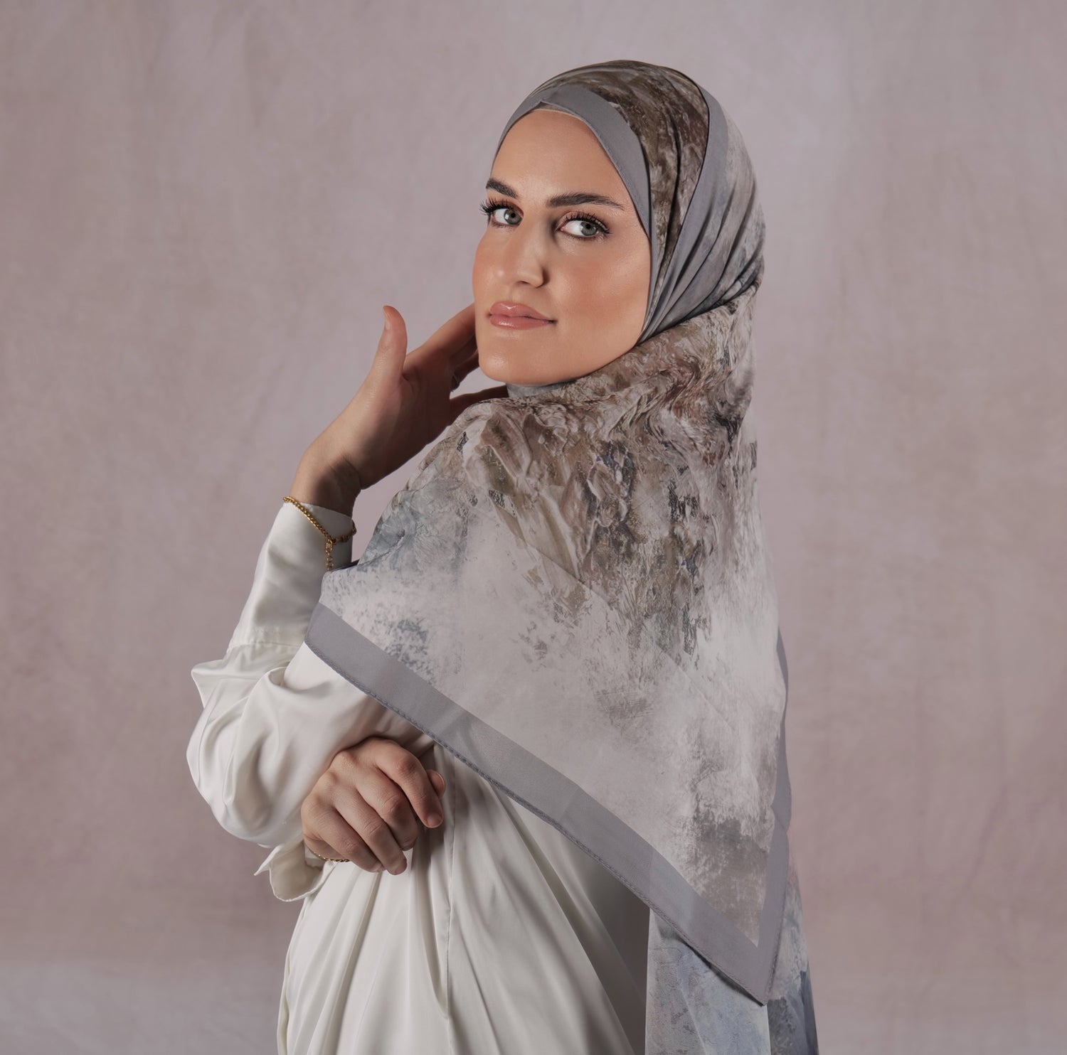 Printed Chiffon - Neptune Planet