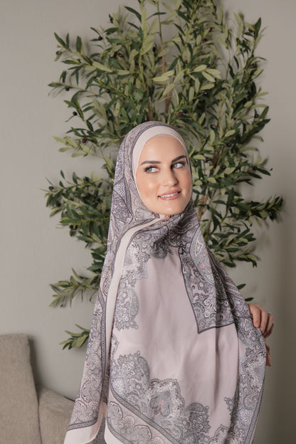 Printed Chiffon Georgette - Pinkish Arabisc