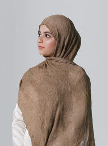Kreshah Hijab - Dark Beige