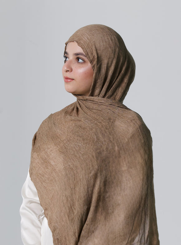 Kreshah Hijab - Dark Beige