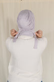 The Fancy Edge Hijab (Matching Set)- Lilac