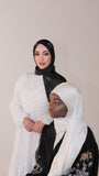 Organza Silk Hijab - Black