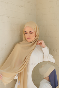 Regular Instant Hijab - Rich Beige