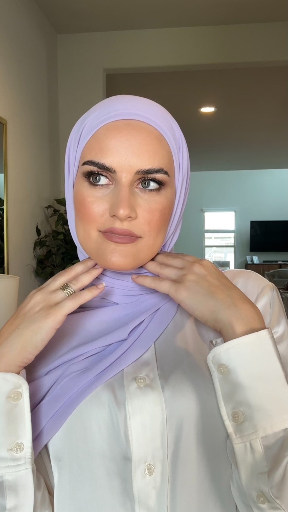 Regular Instant Hijab - Light Neon Purple