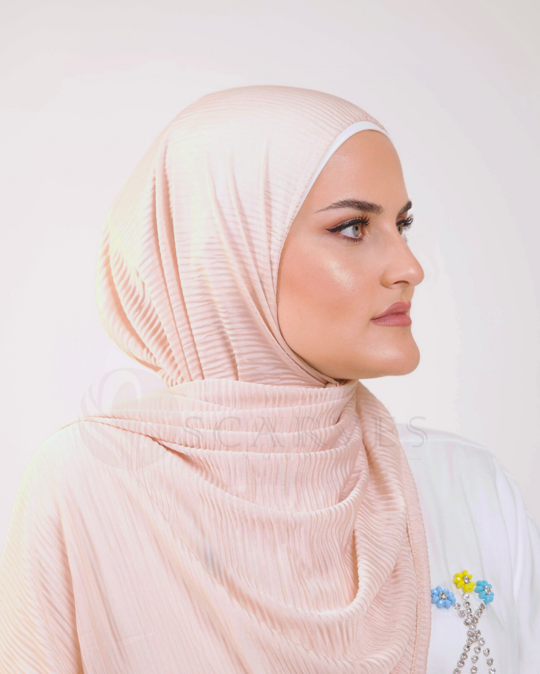 Marble Satin 24 - Blush Pink