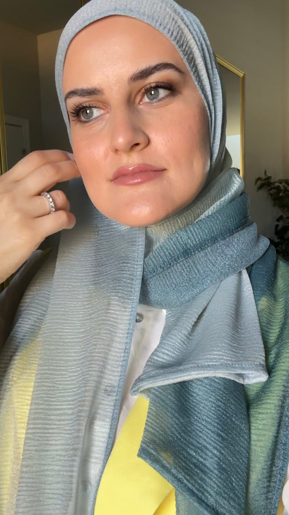 Cashmere KW Ombre Hijab - Ocean