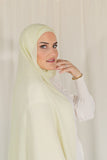 The Fancy Edge Hijab (Matching Set)- Polo Yellow