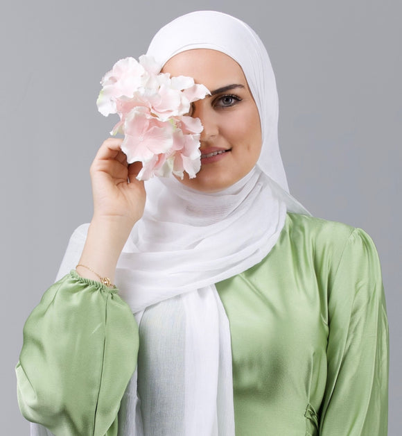 Thailand Hijab - Pure White