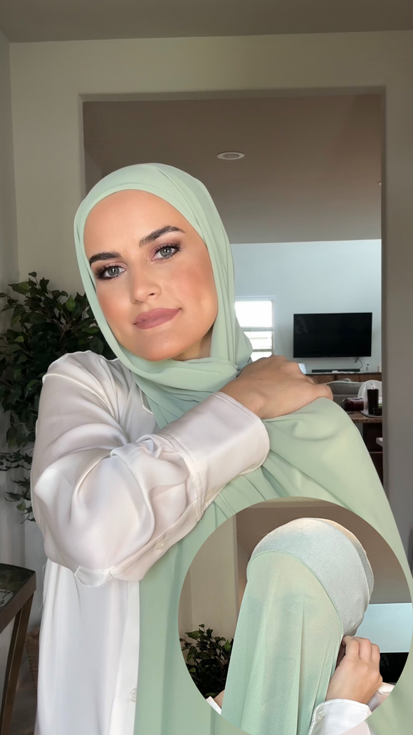 Regular Instant hijab - Mint Breeze