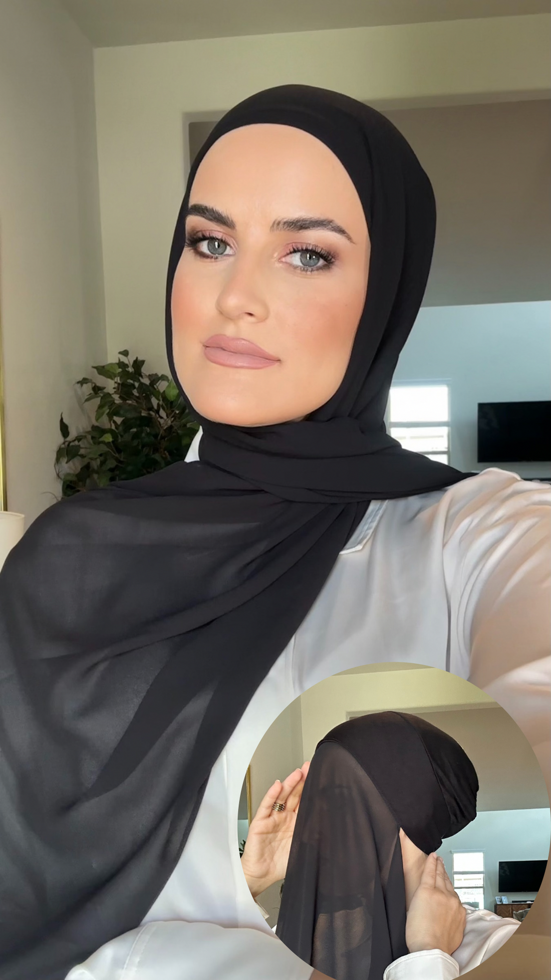 Regular Instant hijab - Black