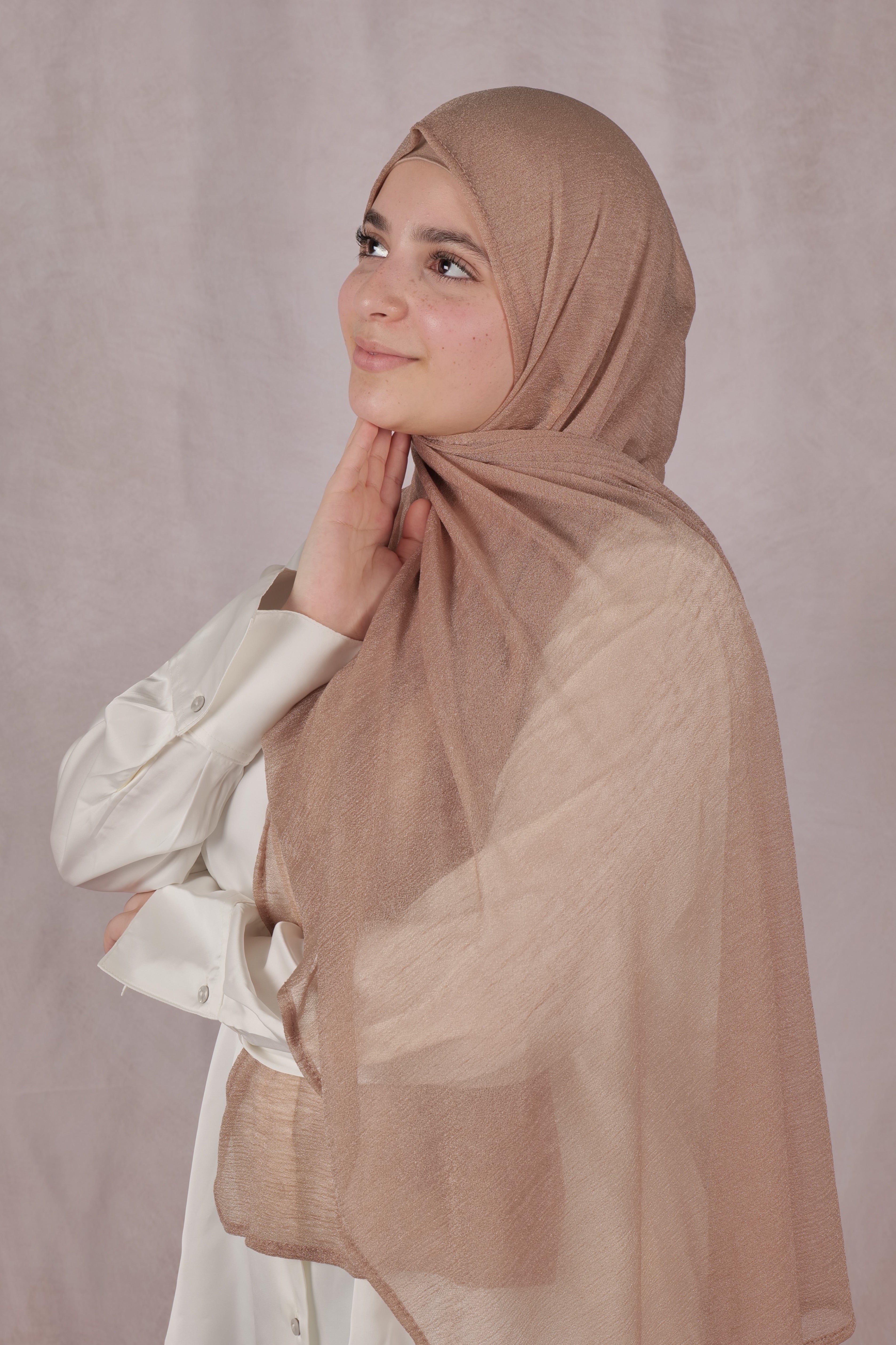 Cashmere KW Hijab - Mocha Beige