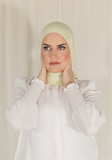 The Fancy Edge Hijab (Matching Set)- Polo Yellow