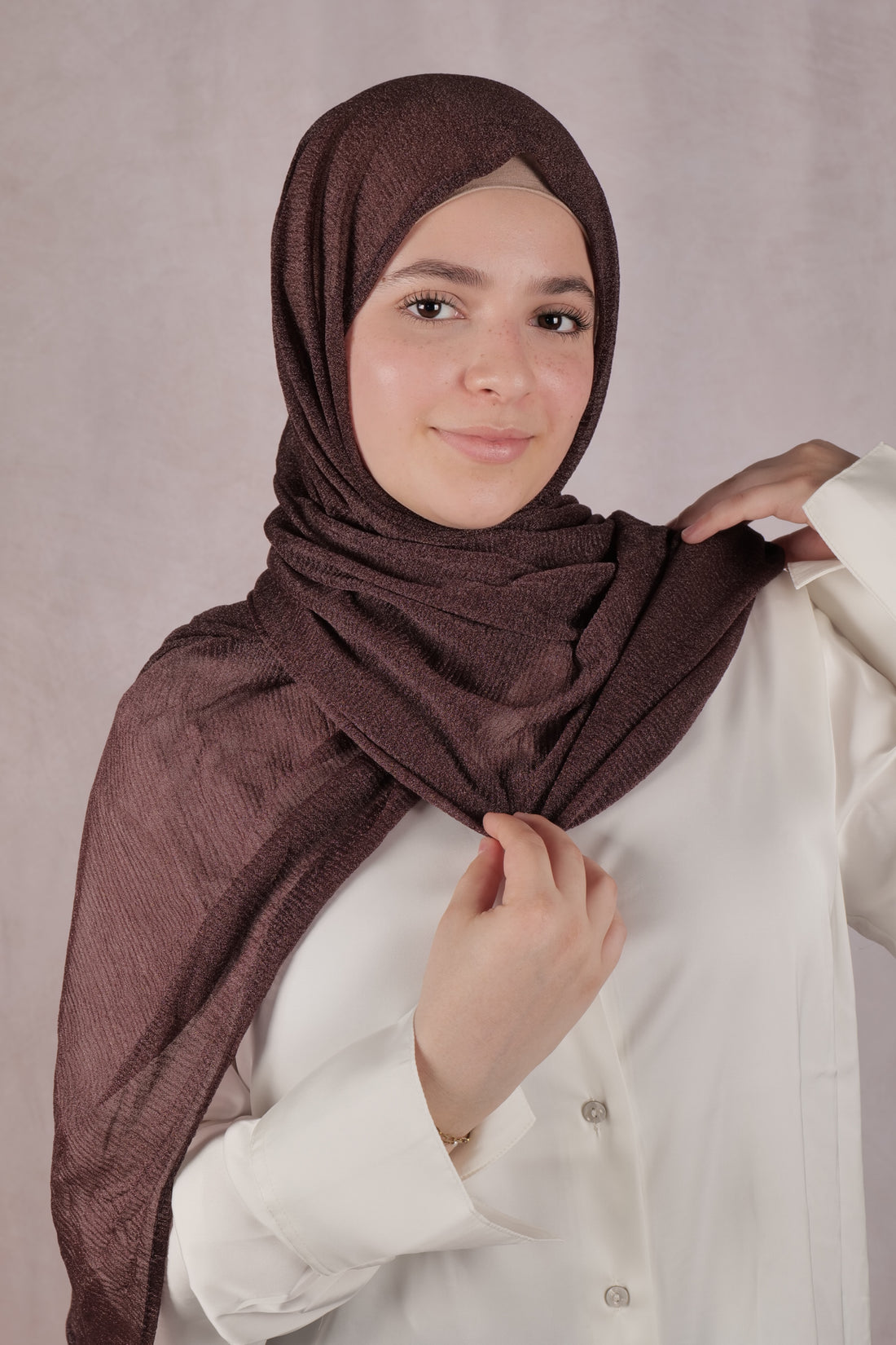 Cashmere KW Hijab - Cocoa Plum
