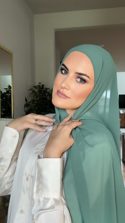 Regular Instant hijab - Sage Teal