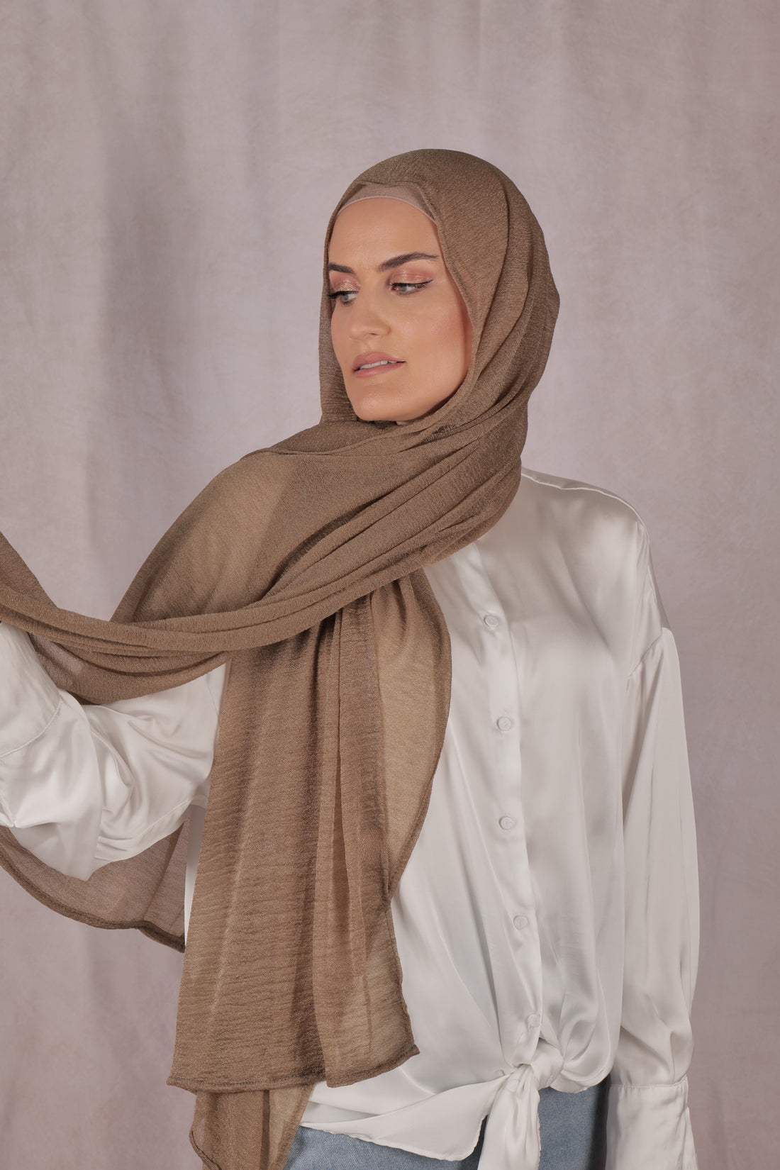 Cashmere KW Hijab - Golden Taupe