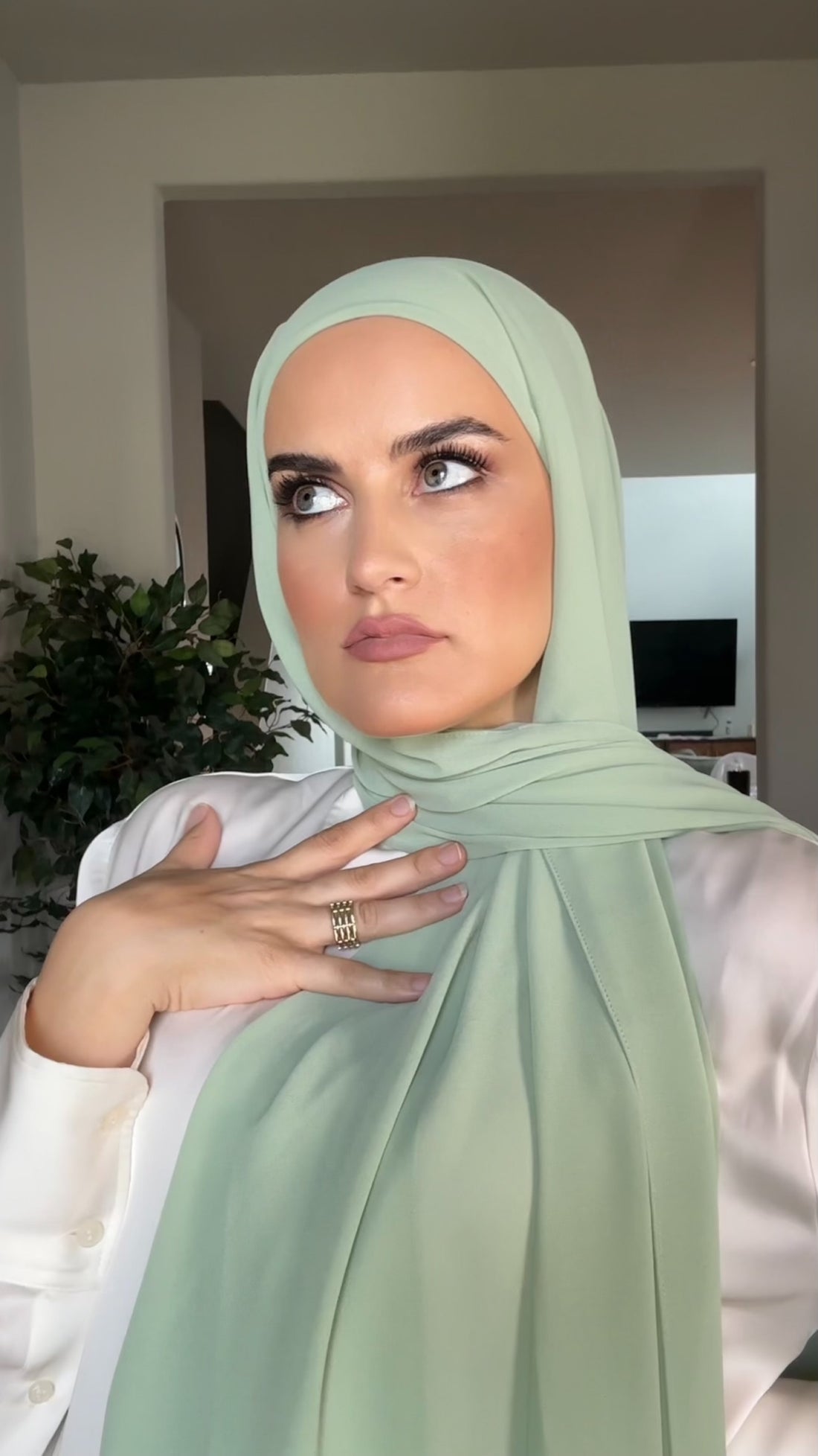 Regular Instant hijab - Mint Breeze