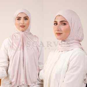 Snap Tie Hijab - Barbie Pink