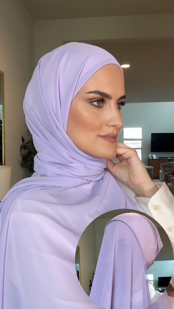 Regular Instant Hijab - Light Neon Purple