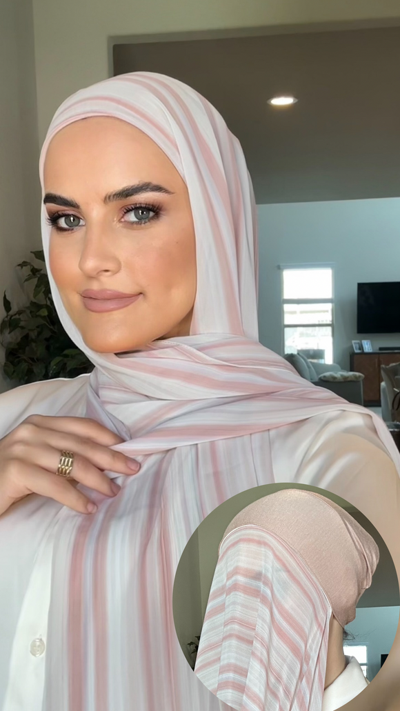 Regular Instant Hijab - Colorful Strips