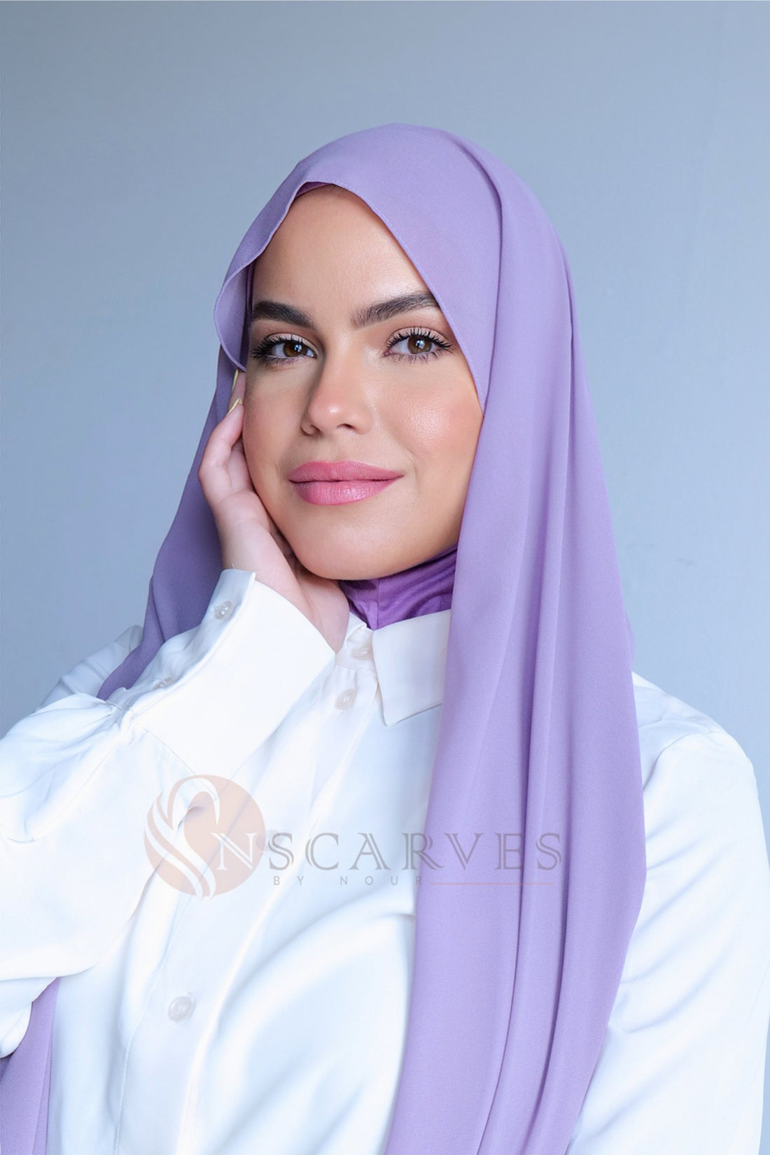 Loose Instant Hijab- Light Purple